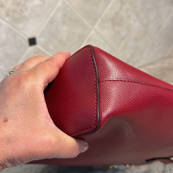 Michael Kors Jet Set Burgundy Red Tote - Picture 12 of 12